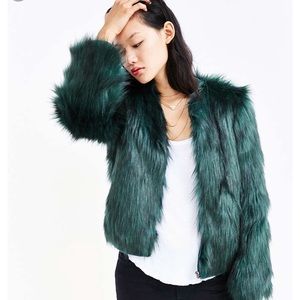 Vegan fur jacket